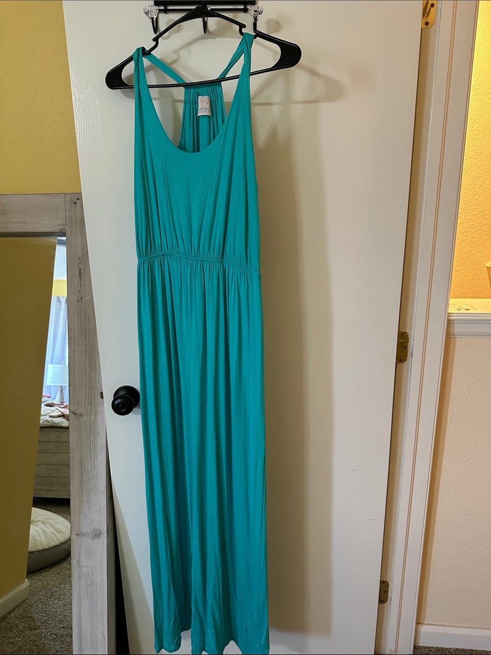 Coveted Clothing Teal Sleeveless Maxi Dress